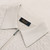 Natural beige zipped polo shirt, "Vanisé Mirage" jacquard weave