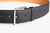 Black deerskin belt, 40mm, "Round" buckle