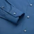 Classical shirt smoke avio color, with triple stitching on collar and cuffs