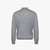 Light grey zipped polo-shirt, « Rhombus » jacquard weave Light grey zipped polo-shirt, « Rhombus » jacquard weave
