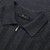 Dark grey zipped polo-shirt, « Crossed Stripes » jacquard weave