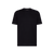 T-shirt noir, broderie " Four Stripes