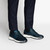 Pine green sneakers in deerskin and calfskin