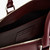 Burgundy zippered travel bag with shoulder strap, large 'Travel Weekender' model