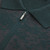 Dark green zipped polo sweater, "Shadows" jacquard weaving