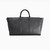 Black zippered travel bag with shoulder strap, large 'Travel Weekender' model