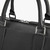 Black zippered travel bag with shoulder strap, large 'Travel Weekender' model