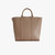 Clay zippered travel bag with shoulder strap, medium 'Travel Weekender' model
