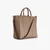 Clay zippered travel bag with shoulder strap, medium 'Travel Weekender' model