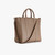 Clay zippered travel bag with shoulder strap, medium 'Travel Weekender' model