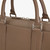 Clay zippered travel bag with shoulder strap, medium 'Travel Weekender' model Clay zippered travel bag with shoulder strap, medium 'Travel Weekender' model
