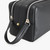 Black double zippered beauty case, "Travel Weekender" 