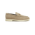 Taupe moccasins, "Laser Z" 