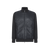 Dark charcoal zipped cardigan, "Crossed Stripes"
