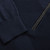 Dark Navy zip polo sweater, "Big Tartan"
