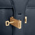 Blue navy shopping bag, with shoulder strap