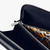 Blue navy zip around organizer in grained calfskin 