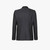 Black tuxedo jacket, herringbone pattern