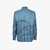 Blue shirt, "Mountain landscape" printed pattern