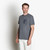 Anthracite grey round-neck T-shirt, "ZILLI Crest" embroidery
