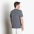 Anthracite grey round-neck T-shirt, "ZILLI Crest" embroidery