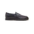 Dark navy blue loafers "Metal Z", cashmere lining
