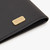 Black Passport holder, "Zilli Satin Brass"
