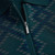 Dark Green zipped polo sweater, "Mountain" design