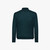 Dark Green zipped polo sweater, "Mountain" design