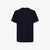 Dark Navy round-neck T-shirt, "ZILLI Crest" embroidery