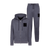 Smoke Grey Jogging Set, Hooded Sweater