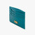 Teal alligator CC7 credit card holder