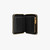 Crocodile black zip around wallet, small size