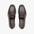 Dark brown hand dyed mocassins, "Laser Z"