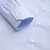 Light blue formal "striped" shirt, topstitched collar with buttons
