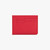 Red calfskin CC5 credit card holder