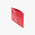 Red calfskin CC5 credit card holder