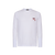 White T-Shirt,  long sleeves, « Snake » embroidery