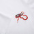 White T-Shirt,  long sleeves, « Snake » embroidery
