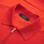 Burnt orange zipped polo, "Lion piquet"