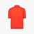 Burnt orange zipped polo, "Lion piquet"