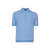 Polo zippé bleu ciel, "Basket" 