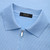Pale blue onyx zipped polo, "Basket" 