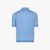 Pale blue onyx zipped polo, "Basket" 