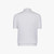 Natural white zipped polo, "Basket" 