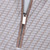 Natural white zipped polo, "Basket" 