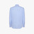 Striped soft blue classic shirt, button-down collar