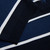 Navy blue zipped polo, "Block stripes"
