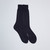 Dark Navy mid-calf socks in silk