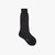 Smoke Grey mid-calf socks in silk